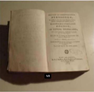 Antiek Boek - Heylige en Roemweerdige Persoonen - 1809 beschikbaar voor biedingen