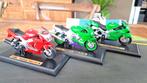 Kawasaki Ninja ZX-7R , ZX-9R , ZX-12 Maisto 1:18, Hobby en Vrije tijd, Ophalen of Verzenden, Zo goed als nieuw, Motor, Maisto