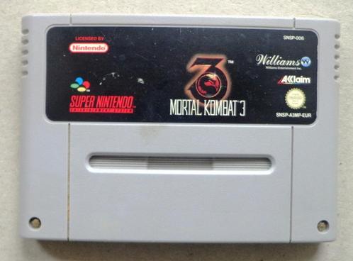 Mortal Kombat 3 voor de Europese Super Nintendo, Games en Spelcomputers, Games | Nintendo Super NES, Gebruikt, Ophalen of Verzenden