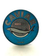 groot oud blik kaviaar caviar malossol Guriev (voor 1kg), Ophalen of Verzenden