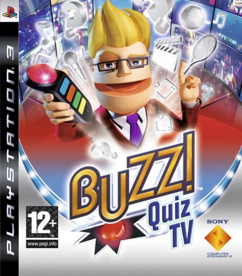 Buzz Quiz TV (PROMO disc !), Games en Spelcomputers, Games | Sony PlayStation 3, Zo goed als nieuw, Puzzel en Educatief, 3 spelers of meer