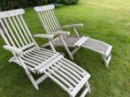 tuin ligstoelen, Ophalen, Teakhout, Verstelbaar