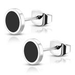 Tweekleurige roestvrij stalen oorbellen, Handtassen en Accessoires, Oorbellen, Ophalen of Verzenden, Nieuw