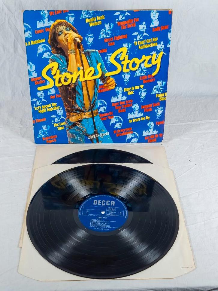 The Rolling Stones – Stones Story (2LP, 1976, NL), Cd's en Dvd's, Vinyl | Rock, Gebruikt, Rock-'n-Roll, 12 inch, Ophalen