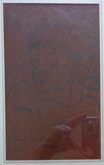 WILLEM VAN HECKE / PORTET / ORIGINEEL WERK / 43x32cm / KADER beschikbaar voor biedingen
