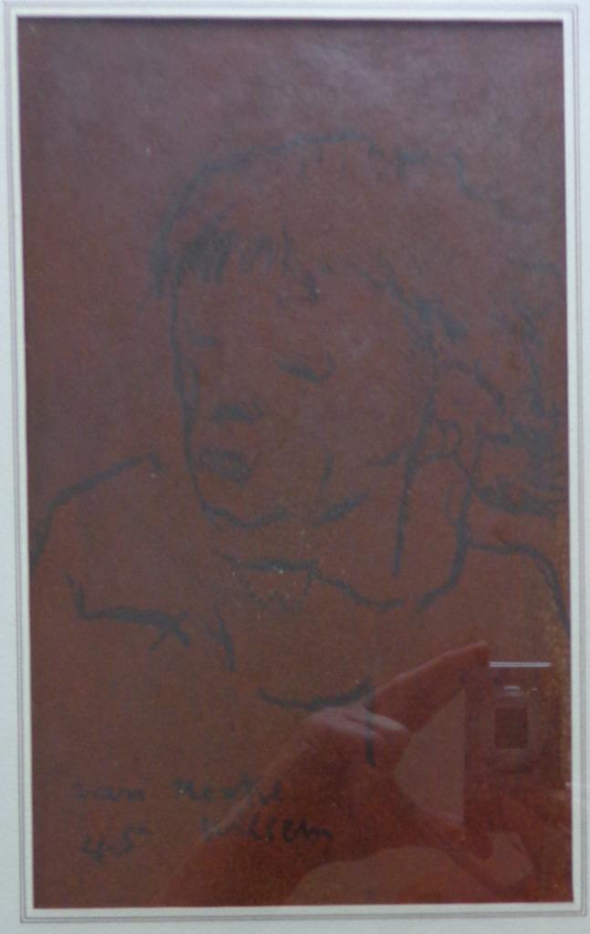 WILLEM VAN HECKE / PORTET / ORIGINEEL WERK / 43x32cm / KADER, Antiek en Kunst, Kunst | Schilderijen | Modern, Ophalen of Verzenden