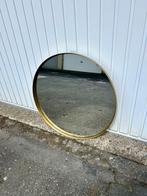 Miroir rond en métal doré 70 cm, Maison & Meubles, Accessoires pour la Maison | Miroirs, Rond, Utilisé, Enlèvement ou Envoi, Moins de 100 cm