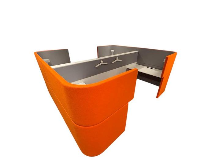 4 akoestische werkplekken – Bene Dockland (oranje), Divers, Accessoires de bureau, Enlèvement ou Envoi
