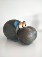 vintage houten spaarpot nijlpaard fun, Verzamelen, Ophalen of Verzenden, Huis en Inrichting