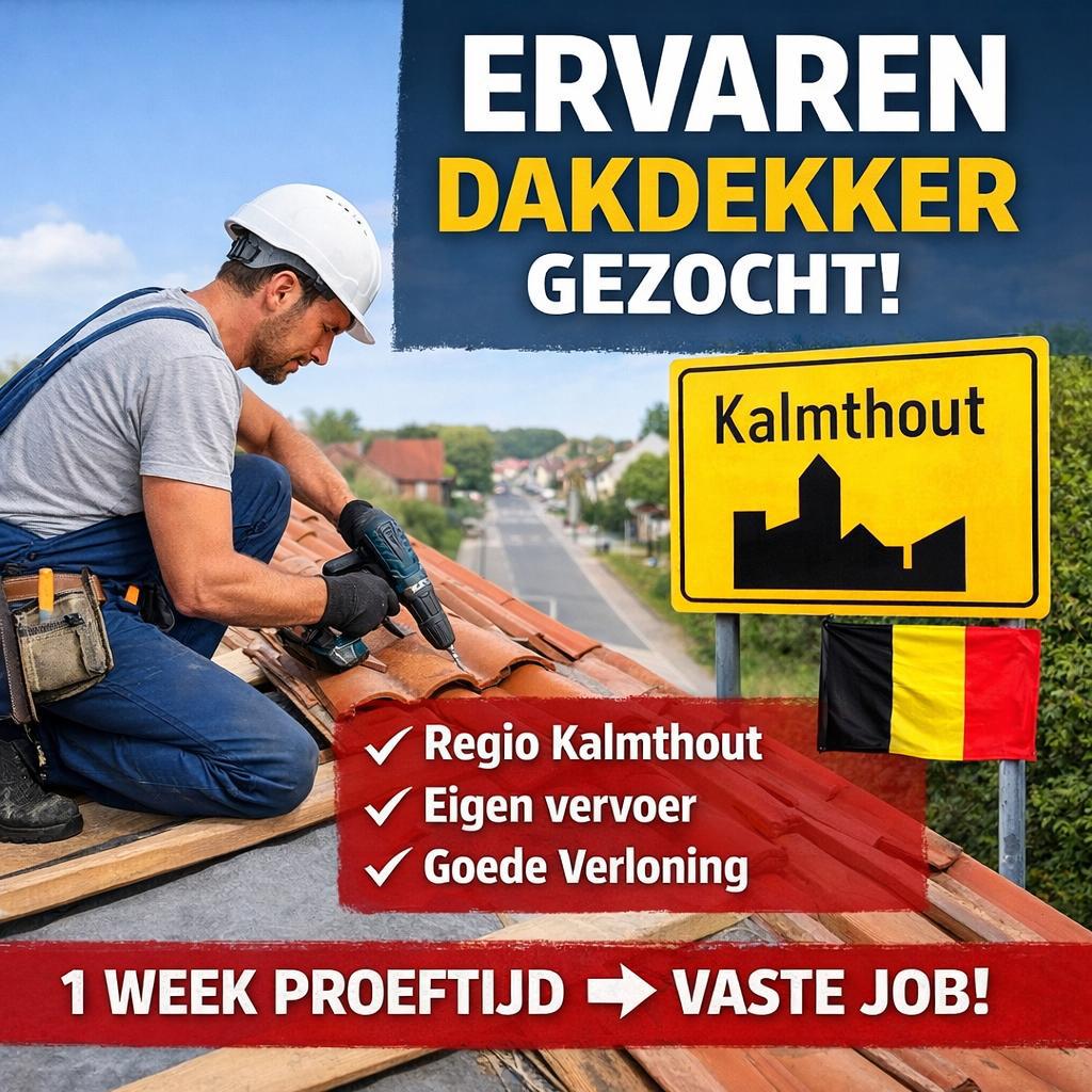 Vacature: Ervaren Dakdekker (regio Kalmthout), Ophalen