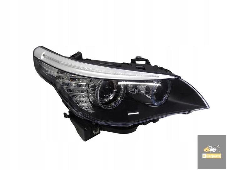 7177752, BMW 5 E60 Lift 08-10 rechter lamp Xenon + LED 71777, Auto-onderdelen, Verlichting, BMW, Gebruikt
