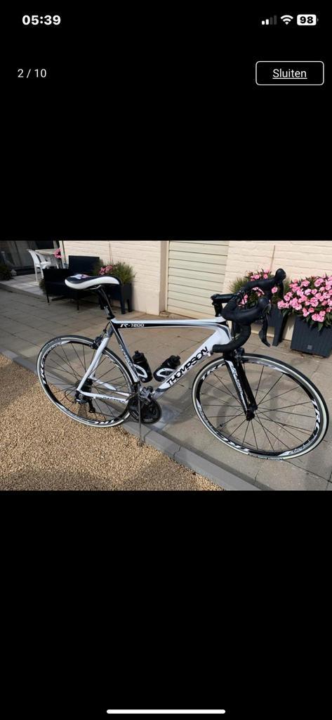 Racefiets thompson R1200, Fietsen en Brommers, Fietsen | Racefietsen, Zo goed als nieuw, Heren, Meer dan 20 versnellingen, 28 inch