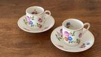 2 kopjes met schotel Limoges, Ophalen, Zo goed als nieuw, Porselein, Kop en/of schotel