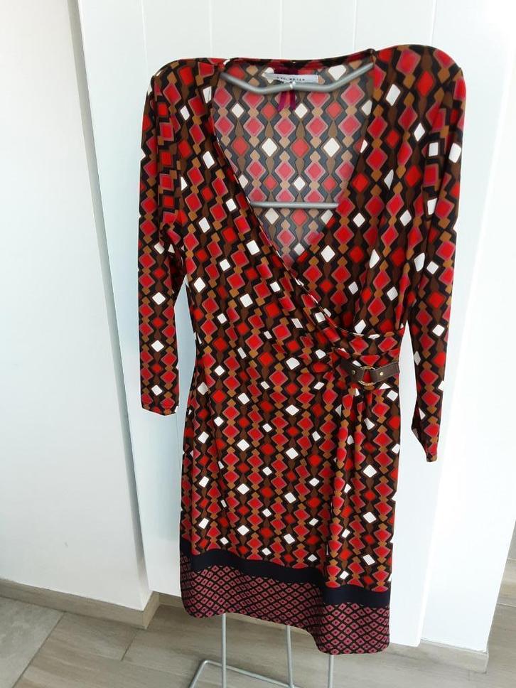 Zo goed als Nieuw: Mooi kleedje / jurk maat 40 *Lola&Liza*, Kleding | Dames, Jurken, Zo goed als nieuw, Maat 38/40 (M), Rood, Knielengte