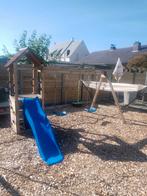 Kinderspeeltuig met glijbaan en 2 schommels, Kinderen en Baby's, Speelgoed | Buiten | Speeltoestellen, Ophalen, Zo goed als nieuw