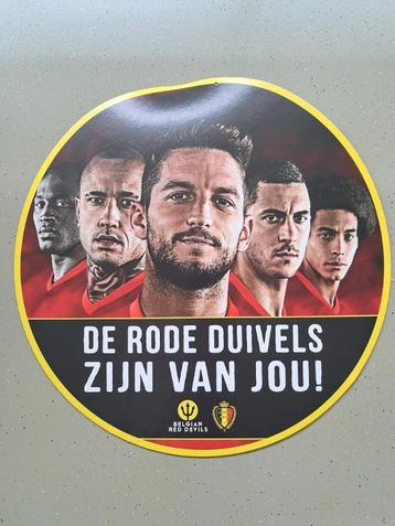 Reclamepaneel - De Rode Duivels zijn van jou! - Karton beschikbaar voor biedingen