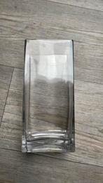 Rechthoekige vaaz, Huis en Inrichting, Woonaccessoires | Vazen, Ophalen of Verzenden, Gebruikt, Glas