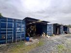 4 zeecontainers met constructie, Doe-het-zelf en Bouw, Ophalen, Gebruikt, Overige typen