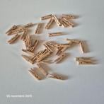 Set van 36 middelgrote wasknijpers van natuurlijk hout, Verzenden, Nieuw