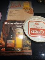 Wiels: dienblad, prijslijst, reclamebord, Ophalen of Verzenden, Zo goed als nieuw, Reclamebord, Plaat of Schild, Overige merken