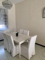 salle à manger blanche ikea 6 chaises, Maison & Meubles, Comme neuf, Moderne, 4 à 6 chaises