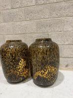 Theelichthouder groot gevlamd glas, Ophalen, Nieuw, Kandelaar, 25 tot 50 cm