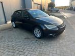 Seat Leon 1.6Tdi 120000km, Auto's, Euro 5, Stof, Zwart, Zwart