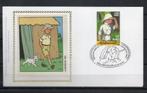 Année 2001 : FDC - 3048 soie - Hergé : Tintin Kuifje - Obli., Enlèvement ou Envoi