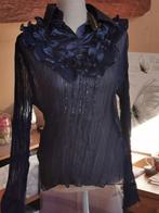 Zeer mooie transparante blouse, nieuw met label., Kleding | Dames, Ophalen of Verzenden, Nieuw, Maat 38/40 (M), Blauw