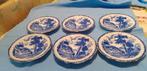 schaaltjes glas onderleggers Delft blauw, Ophalen of Verzenden