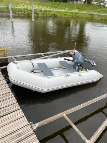 Brig rubberboot met yamaha 4 pk 4 takt motor, Watersport en Boten, Ophalen, Airdeck, Gebruikt, Yamaha