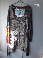 Tunique DESIGUAL, Ophalen, Zwart, Maat 46/48 (XL) of groter, Desigual