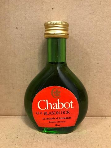 Chabot - Blason d'Or - Mignonnette d'alcool - 2,9 cl, Enlèvement ou Envoi, France, Autres types, Pleine