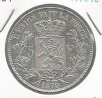 11018 * LEOPOLD II * 5 frank 1870 * Prachtig, Zilver, Verzenden