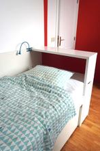 IKEA FLAXA single bed met nachtkastje en 2 matrassen, 90 cm, Gebruikt, Eenpersoons, Wit