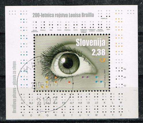 Postzegels uit Slovenija - K 4500 - braille, Postzegels en Munten, Postzegels | Europa | Overig, Gestempeld, Overige landen, Verzenden