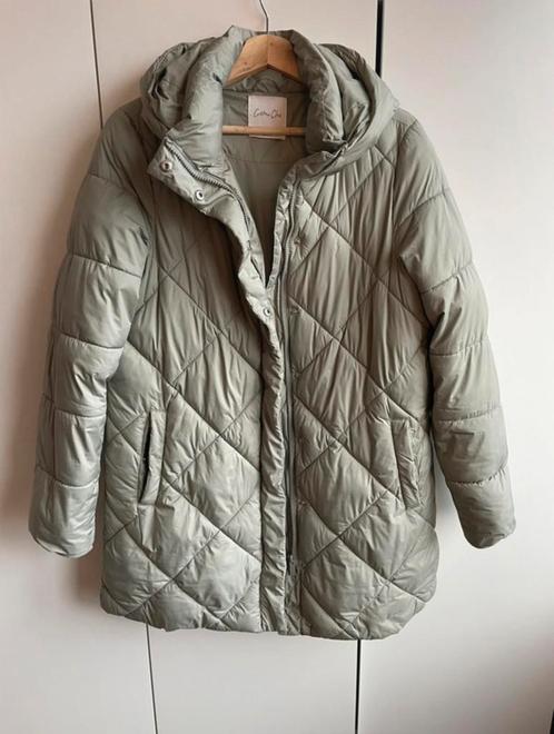 Winterjas dames - Cotton Club, Kleding | Dames, Jassen | Winter, Zo goed als nieuw, Maat 36 (S), Grijs, Ophalen of Verzenden