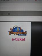 2 e-tickets Plopsland De Panne, Tickets en Kaartjes, Twee personen, Ticket of Toegangskaart