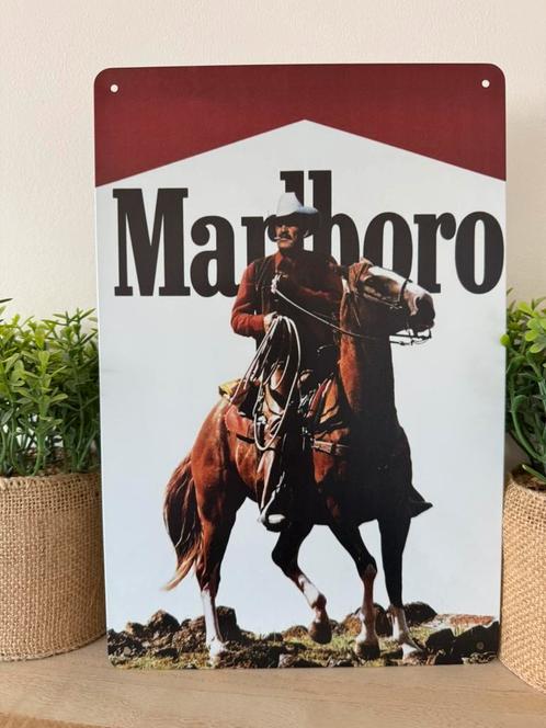 Metalen reclamebord Marlboro, Verzamelen, Merken en Reclamevoorwerpen, Nieuw, Reclamebord, Ophalen of Verzenden
