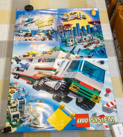 Vintage Lego Town Octan poster affiche A2 1996 4.103.785/4.1, Kinderen en Baby's, Speelgoed | Duplo en Lego, Zo goed als nieuw