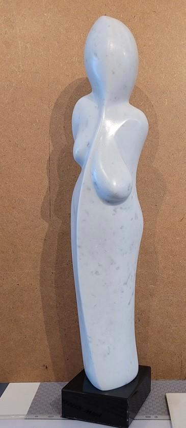 Willy DE MEESTER, vrouw in Carrara-marmer, Antiquités & Art, Art | Sculptures & Bois, Enlèvement