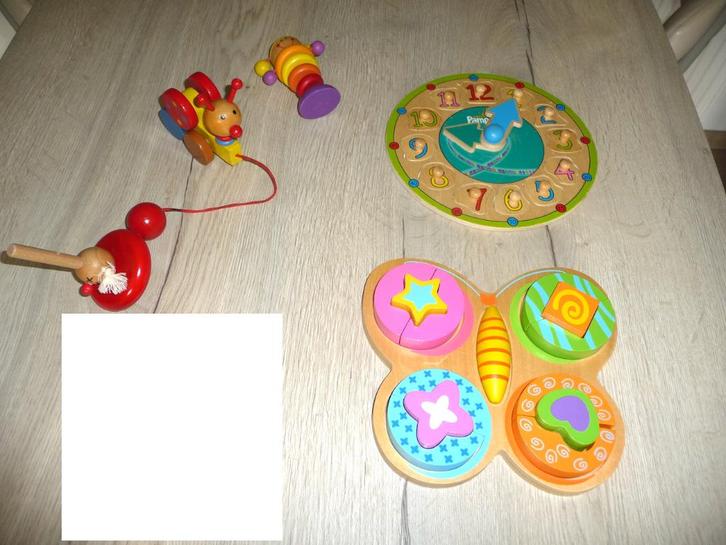 Houten speelgoed (6 stuks), Kinderen en Baby's, Speelgoed | Houten speelgoed, Zo goed als nieuw, Ophalen of Verzenden