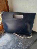 DELVAUX Vintage „MIELE” marineblauwe tas uit 1979 met logo, Verzenden