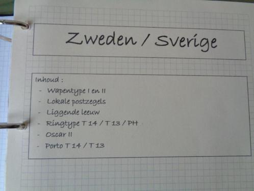 Zweden kleurvarianten klassiek, Postzegels en Munten, Postzegels | Europa | Scandinavië, Gestempeld, Zweden, Ophalen of Verzenden