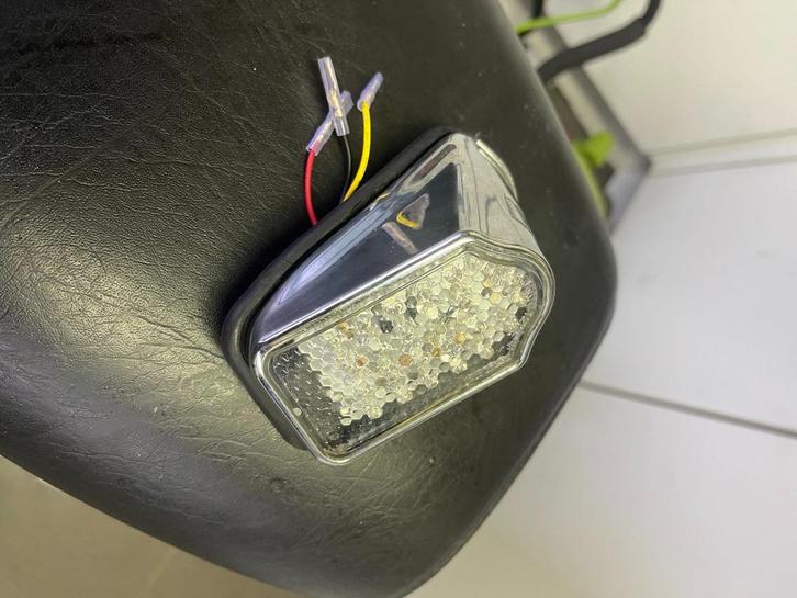 Metalen achterlicht Tombstone., Motoren, Onderdelen | Oldtimers, Gebruikt, Ophalen of Verzenden