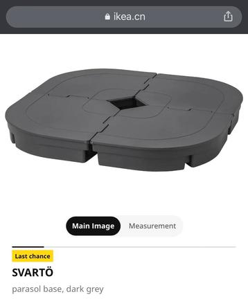 Ikea parasol voet Svartö beschikbaar voor biedingen