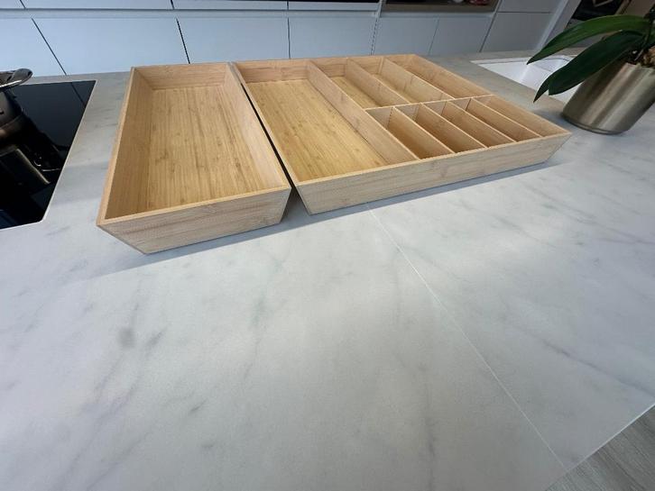 Bestekbak bamboe - IKEA, Huis en Inrichting, Keuken | Bestek, Zo goed als nieuw, Ophalen of Verzenden