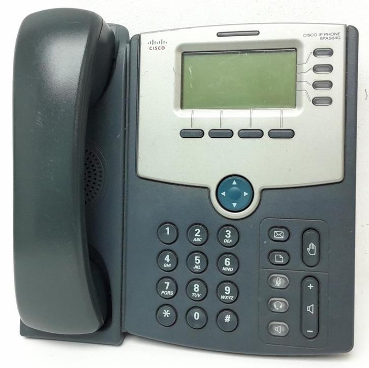 18 Cisco SPA504G VoIP-telefoons, Telecommunicatie, Datacommunicatie en VoIP, Zo goed als nieuw, Telefoon, Ophalen