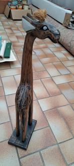 Houten beeld van giraf, Huis en Inrichting, Ophalen