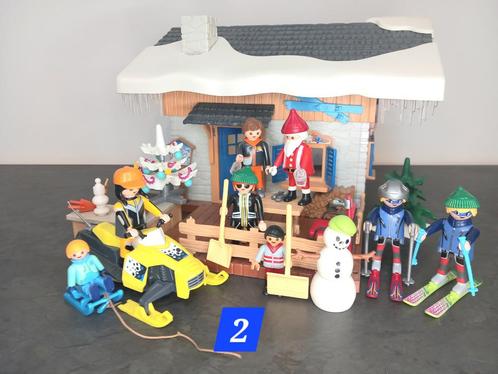 Playmobil Chalet Ski 9280  avec persos et accessoires supp, Kinderen en Baby's, Speelgoed | Playmobil, Gebruikt, Complete set